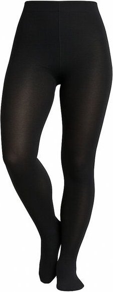 Bruno Barella Damen Strumpfhose Schwarz – Winter Warm, Bio-Baumwolle & Stretch