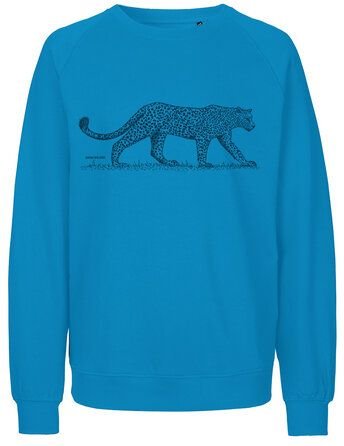 Peaces.bio - handbedruckte Biomode Bio Herren-Sweatshirt Leopard
