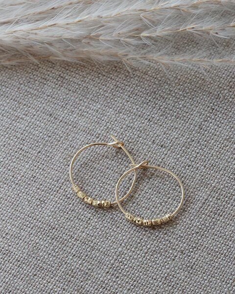 pikfine Creolen "Julie" / silber oder vergoldet