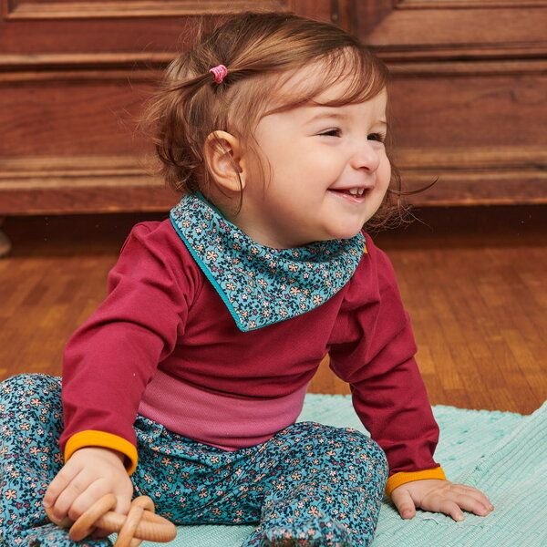 Cheeky Apple Bio Langarm-Body "Bordeaux"