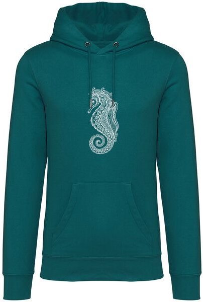 Brandless Basic Bio Unisex Hoody Nr. 4 Seepferd 350g/m²