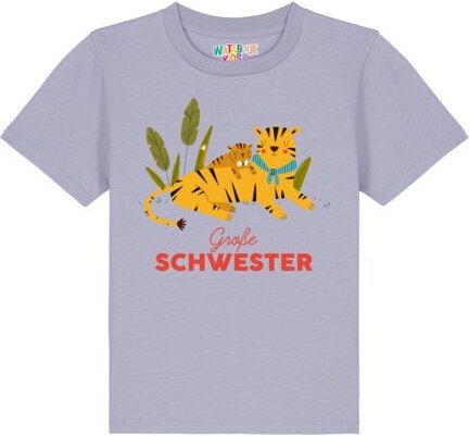 watabout.kids T-Shirt Kinder Tiger Große Schwester