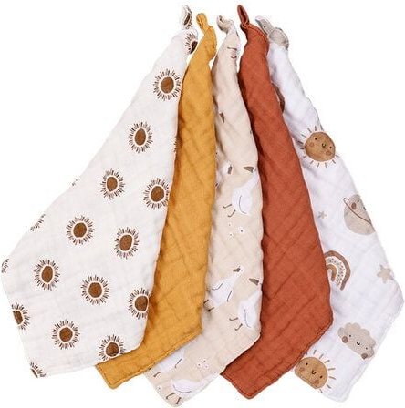 Ohalea Waschlappen Musselin (5 Stück)