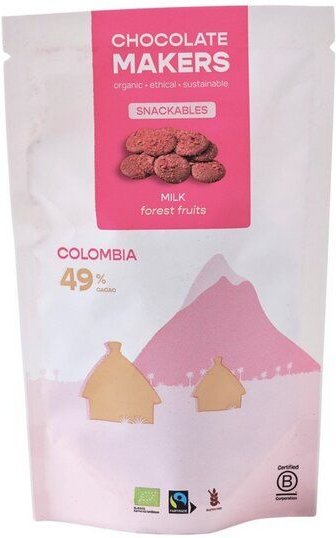 El Puente Schokoladentaler 49% mit getrockneten Waldfrüchten