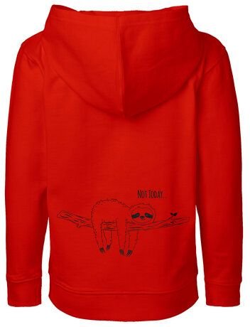 HANDGEDRUCKT Kinder Zip Up Hoody "Not Today"