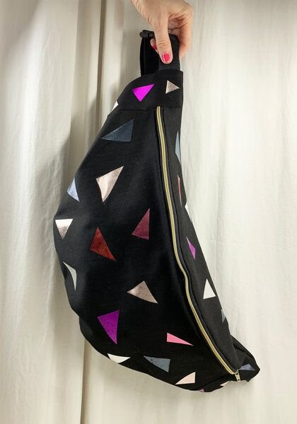 Lena Schokolade HipBag Glitter Groß aus Bio-Baumwolle