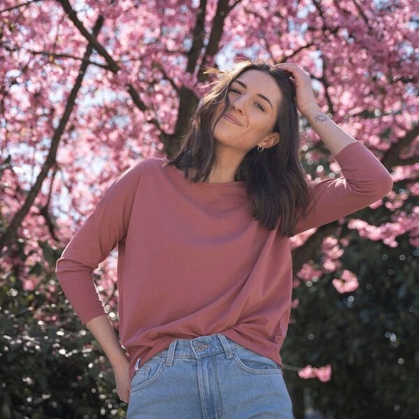 Vresh Clothing Vleur, 3/4-Longsleeve aus Biobaumwoll-Mix