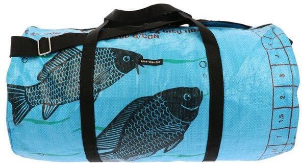 MoreThanHip Wochenend- oder Sporttasche 40L aus recycelten Zement-oder Tierfuttersäcken - Jumbo