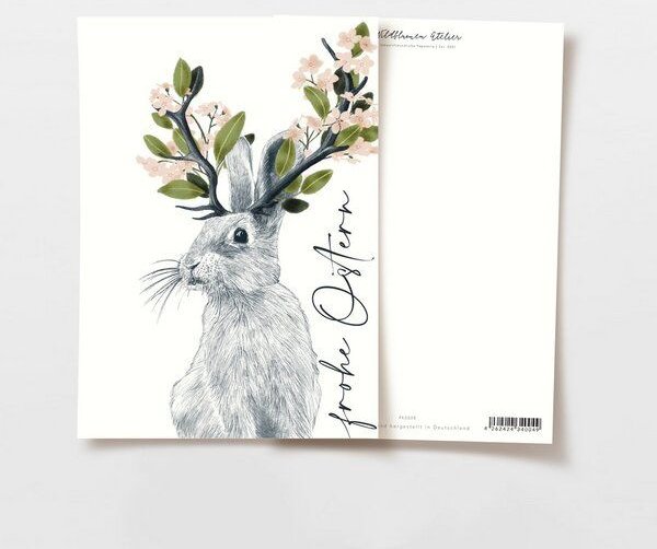 Wildblumen Atelier Postkarte, FSC zertifiziert