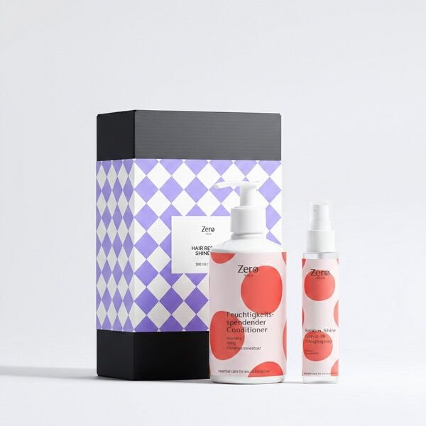 Zero Skin Hair Repair & Shine Duo - Conditioner + Leave-In für Glanz, Geschmeidigkeit & weniger Frizz: Feuchtigkeitsspen...