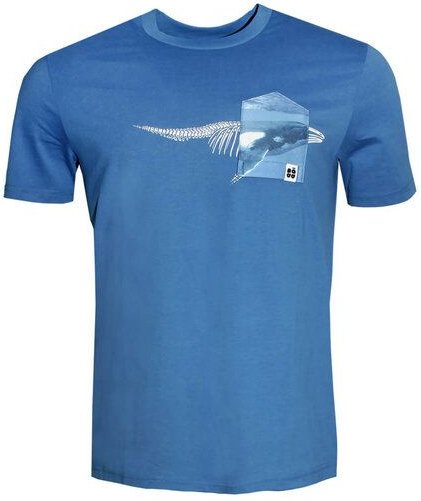 Herren T-Shirt Rundhals aus Bio-Baumwolle "Moby Dünn" Blau von Fädd