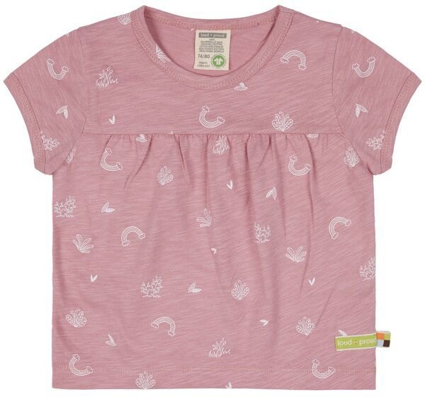 loud + proud Babys & Kinder Tunika Slub Jersey mit Druck, GOTS-zertifiziert