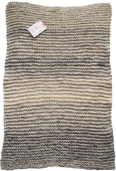 ingegerd - handgestrickte Babydecke in naturgrau