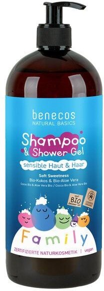 Thumbnail - benecos Naturkosmetik - Shampoo - Family Size 950 ml - Bio-Kokos & Bio-Aloe Vera