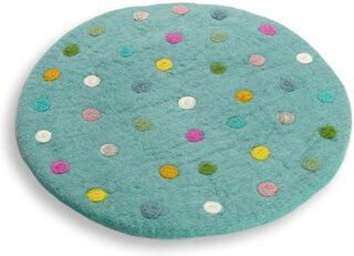 Frida Feeling Sitzkissen 'Spotty' aus Filz mit bunten Tupfen (Durchmesser ca. 35 cm)