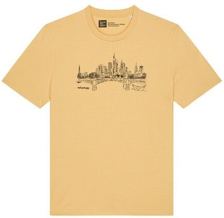 ilovemixtapes T-Shirt Frankfurt Skyline – Bio-Baumwolle, Fair Wear, Handbedruckt