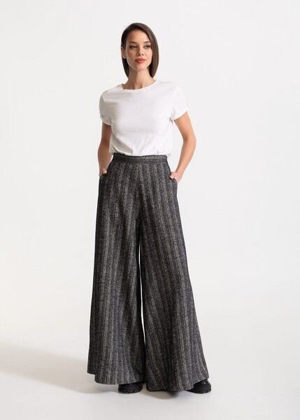 De IONESCU Palazzo-Hose aus 100 % Wolle – Limitierte Edition – Handgefertigt in Siebenbürgen