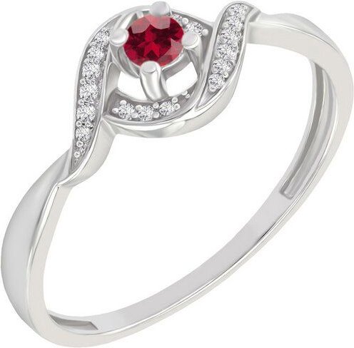 Eppi Verlobungsring mit Rubin und Diamanten Nurisa