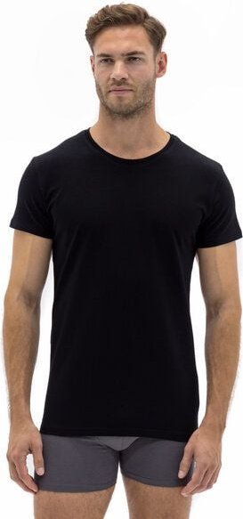 Barrio 13 T-Shirt Herren Rundhals 3er Pack - Stretch Baumwolle Unterhemd mit Kurzarm Slim Fit