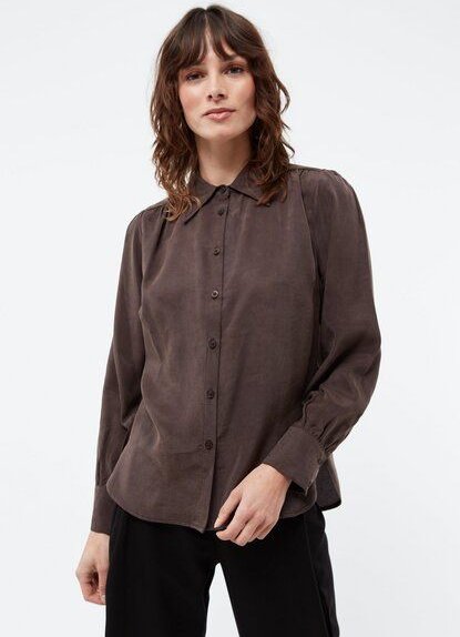 Givn Berlin Geraffte Bluse GBKASIA aus TENCEL mit Peach-Effekt