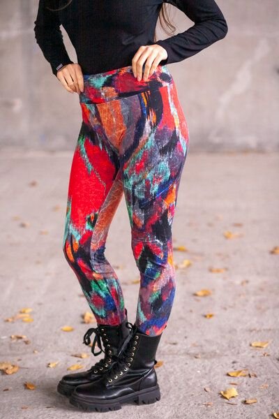 Leggins Gallo – Farbenfroh – Bio-Baumwolle – Fair produziert in Europa – KOKOworld Print