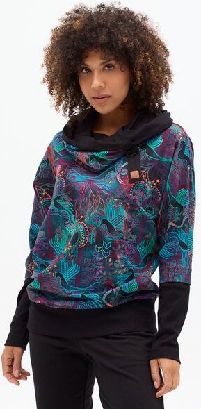 KOKOworld Sweatshirt Pulli Poko – Kimono-Schnitt mit Schal-Kapuze & Gürtel – Bio-Baumwolle, fair & nachhaltig in EU prod...