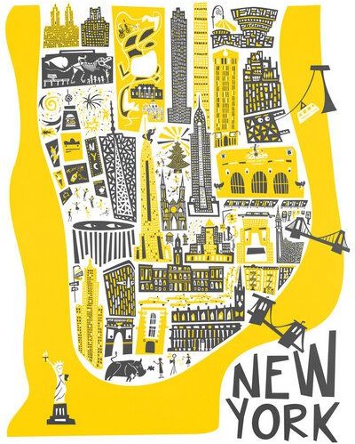 Photocircle Poster / Leinwandbild - Manhatten Map