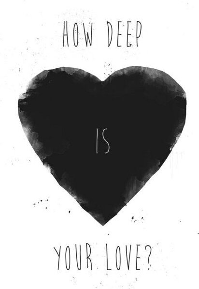 Photocircle Poster / Leinwandbild - How deep is your love?