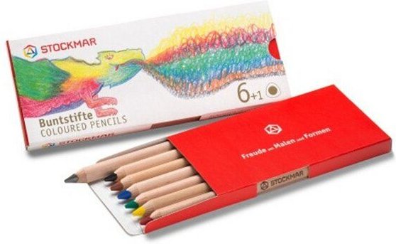 Stockmar Buntstifte dreieckig 6 Stück + 1
