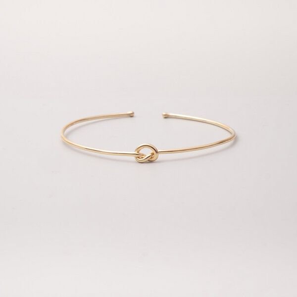 fejn jewelry Armband 'knot arm cuff' mit zartem Knoten