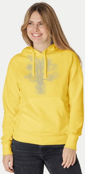 Peaces.bio - handbedruckte Biomode Bio-Damen-Kapuzensweater Chestnut