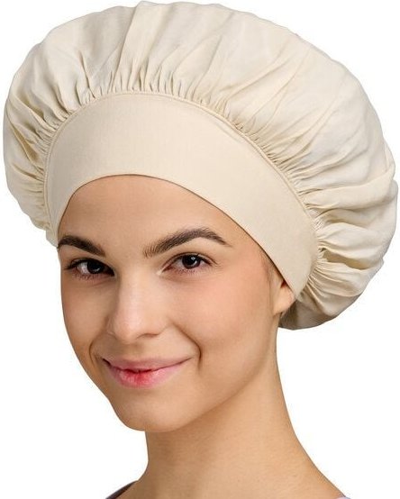 Qupro Schlafhaube Bonnet vegane Seide Cupro