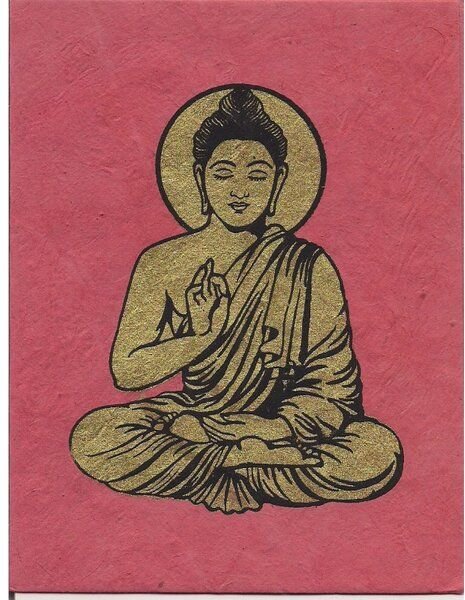 Just Be Briefkarte Buddha
