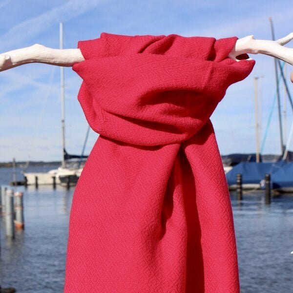 Schönes aus Indochina Upcycling Baumwollschal handgewebt und fair gehandelt