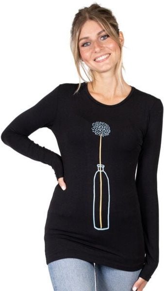 CORA happywear Damen T-Shirt "Matri" aus Eukalyptus | Blume Druck