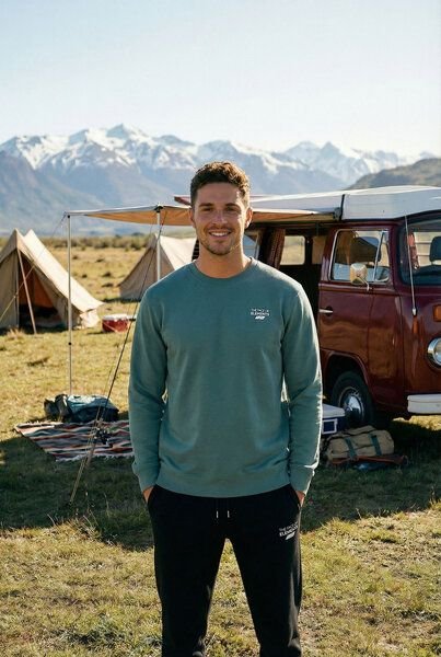 THE FACE OF ELEMENTS ELEMENT - REGULAR FIT SWEATSHIRT AUS 100% BIO-BAUMWOLLE