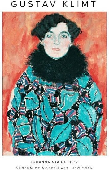 Photocircle Poster / Leinwandbild - Gustav Klimt - Johanne Staude 1917