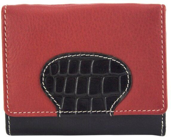 Sunsa Leder Geldbörse Portemonnaie kleine Brieftasche Geldbeutel