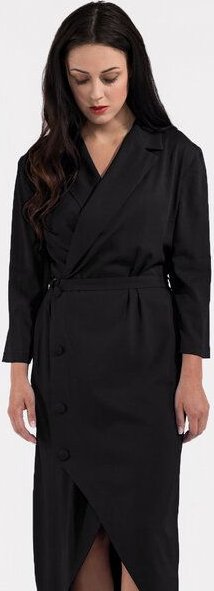 SinWeaver alternative fashion Damen Kleid Wickelkleid langarm Blazer
