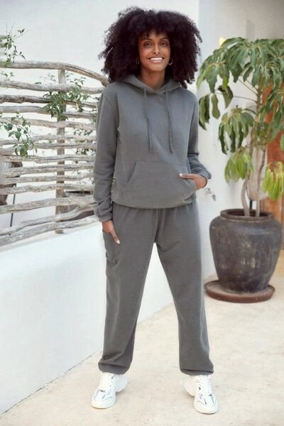 paigh Warme Loungewear Haremshose Anthrazit