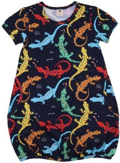 Kleid Bio Baumwolle Dunkelblau Kurzarm Walkiddy - Nachhaltig, GOTS-zertifiziert, umweltfreundlich, elegantes Design, all...