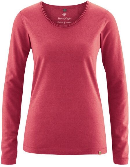 HempAge Damen Langarm-Shirt Lene Hanf/Bio-Baumwolle