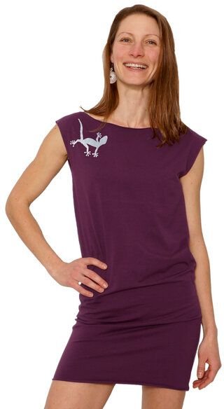 HANDGEDRUCKT "Gecko" Bio-Kleidchen