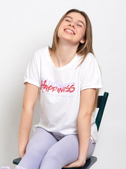 SPARKLES OF LIGHT Boxy Shirt | HAPPINESS