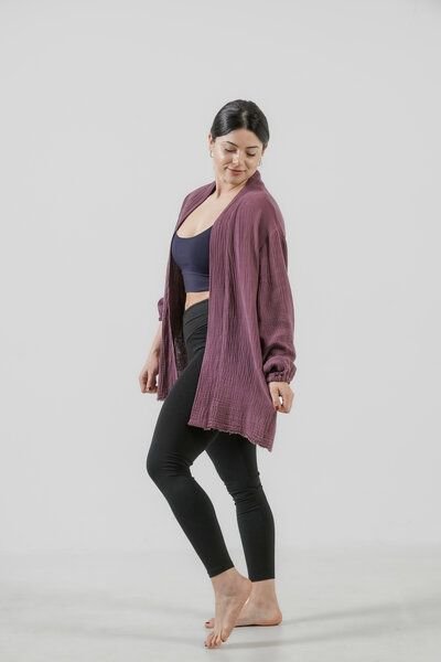 YogiLiebe Musselin Bluse "Prema " aus Bio-Baumwolle