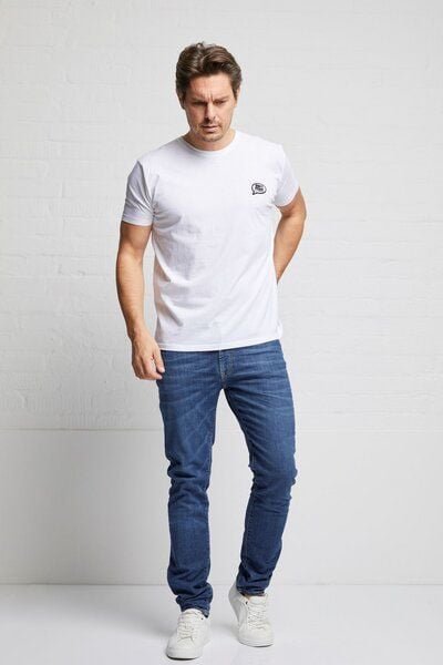 Wunderwerk Herren T-Shirt aus Biobaumwolle "Core tee mal tinto" mit Badge