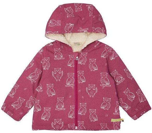 loud + proud Babys & Kinder Wasserabweisende Jacke mit Teddyfutter, GOTS-zertifiziert