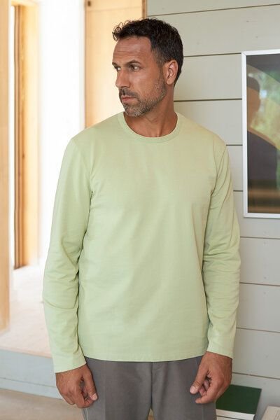 About Companions Klassisches Longsleeve LARS aus kompakter Bio-Baumwolle