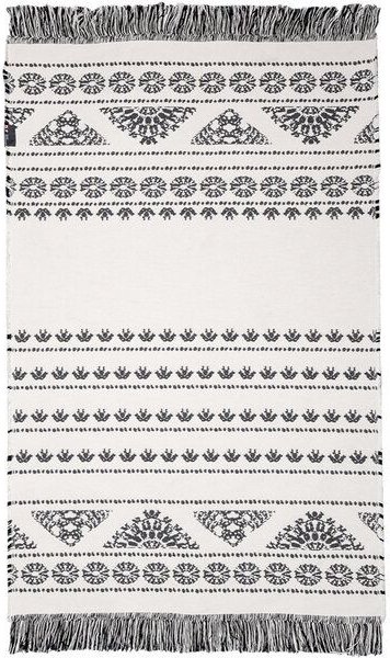 David Fussenegger Teppich Goliath "Ethno" mit Fransen, aus Recycling-Baumwolle