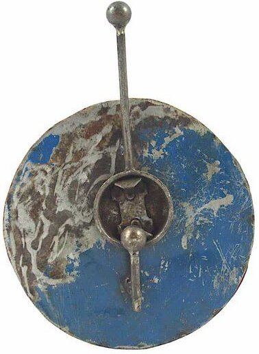 Moogoo Creative Africa Upcycling Ölfass Garderobe - 1fach - Blau & Rot - 20cm